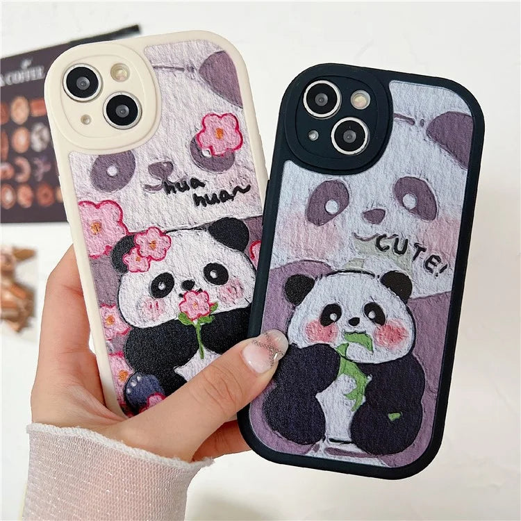 For iPhone 15 Cell Phone Case Anti-drop TPU Pattern Printed Round Edge Cover