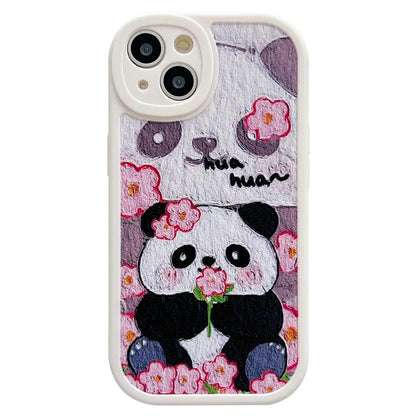 For iPhone 15 Cell Phone Case Anti-drop TPU Pattern Printed Round Edge Cover