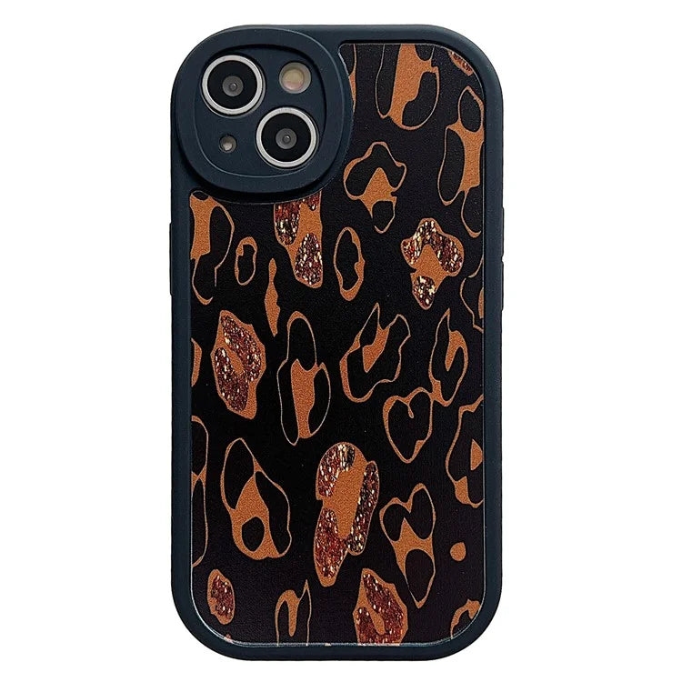 For iPhone 15 Cell Phone Case Anti-drop TPU Pattern Printed Round Edge Cover