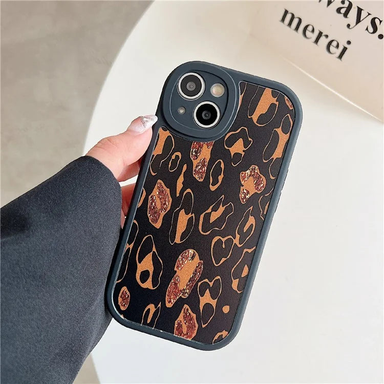 For iPhone 15 Cell Phone Case Anti-drop TPU Pattern Printed Round Edge Cover