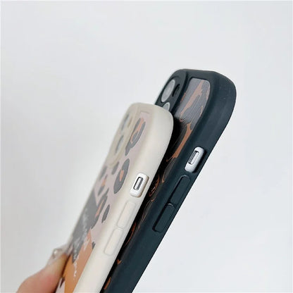 For iPhone 15 Cell Phone Case Anti-drop TPU Pattern Printed Round Edge Cover