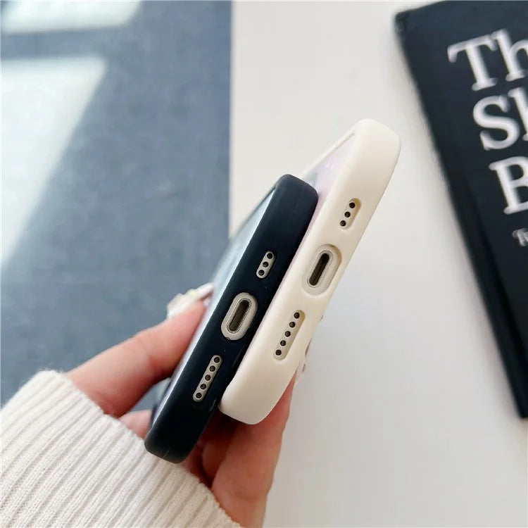 For iPhone 15 Cell Phone Case Anti-drop TPU Pattern Printed Round Edge Cover