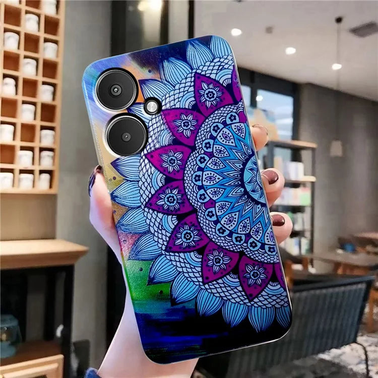For Xiaomi Redmi 13C 4G / Poco C65 4G TPU Case Pattern Printing Phone Cover Wholesale