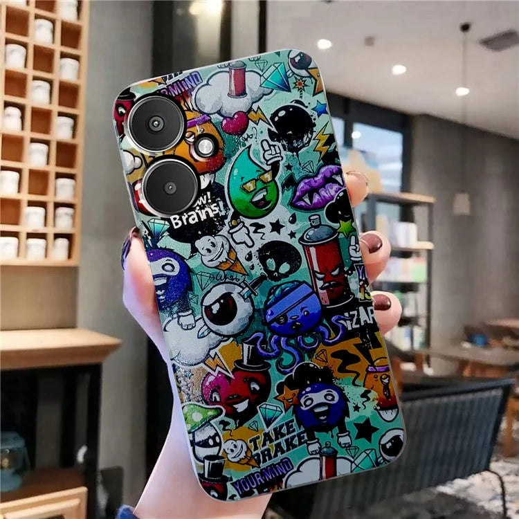 For Xiaomi Redmi 13C 4G / Poco C65 4G TPU Case Pattern Printing Phone Cover Wholesale