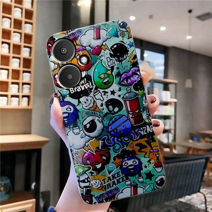 For Xiaomi Redmi 13C 4G / Poco C65 4G TPU Case Pattern Printing Phone Cover Wholesale