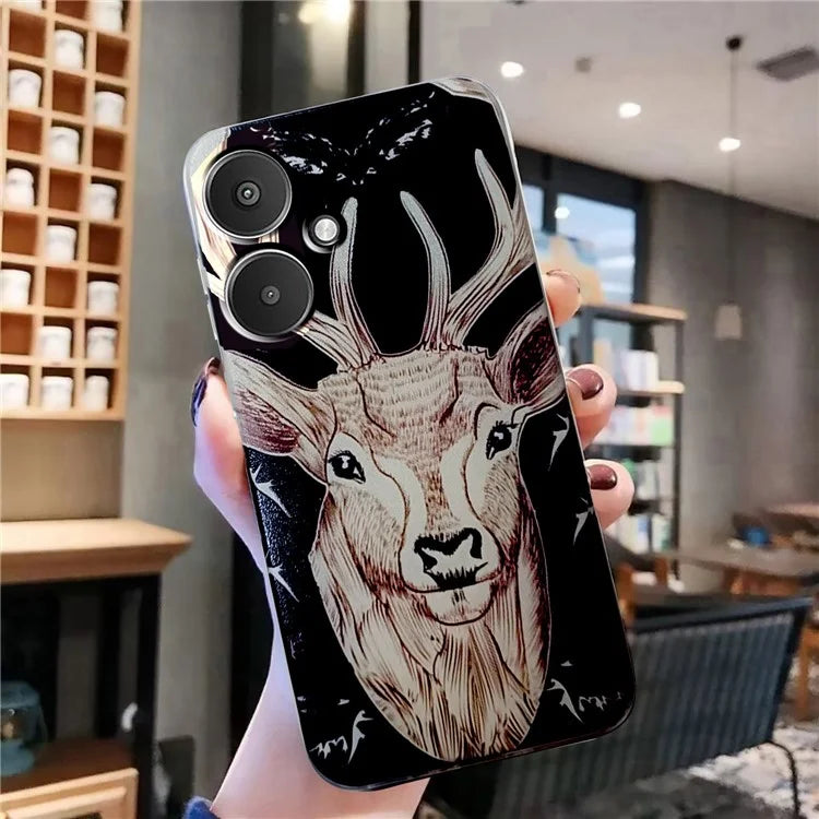 For Xiaomi Redmi 13C 4G / Poco C65 4G TPU Case Pattern Printing Phone Cover Wholesale