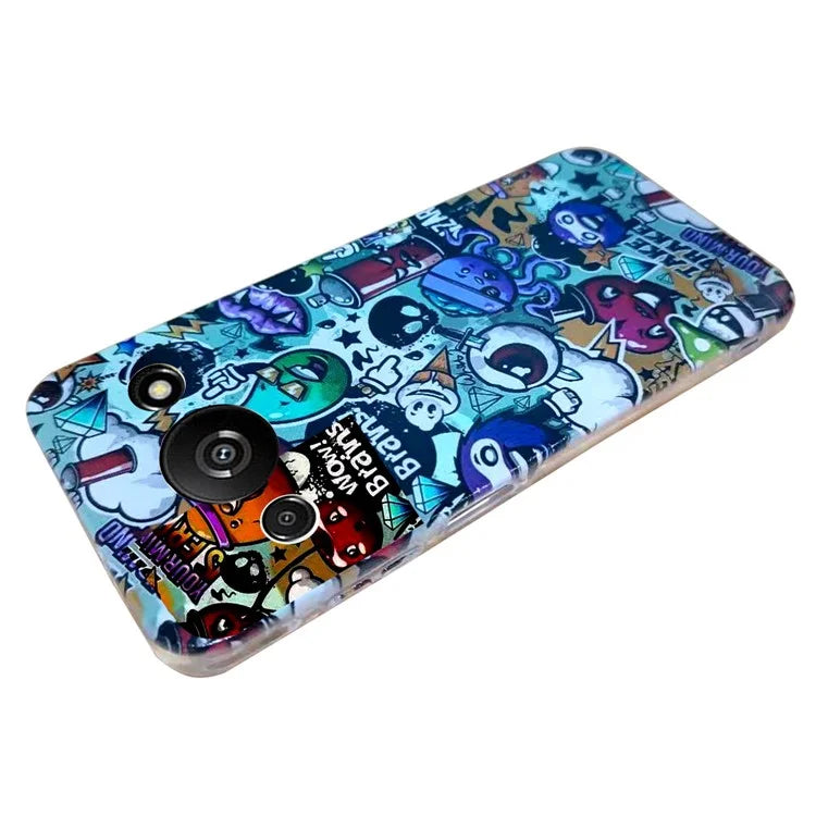 For Xiaomi Redmi A3 / Poco C61 4G Phone Case Pattern Printing Soft TPU Back Cover