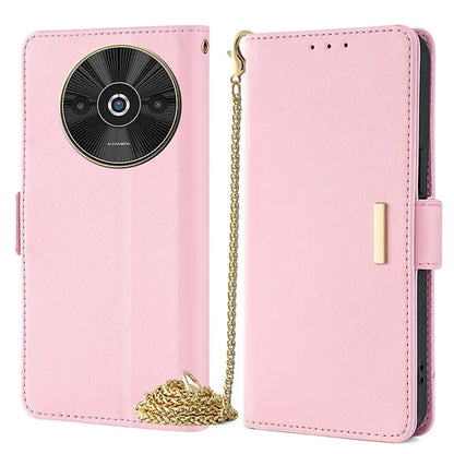 For Xiaomi Redmi A3 / Poco C61 4G Leather Case RFID Blocking Wallet Phone Cover with Crossbody Strap