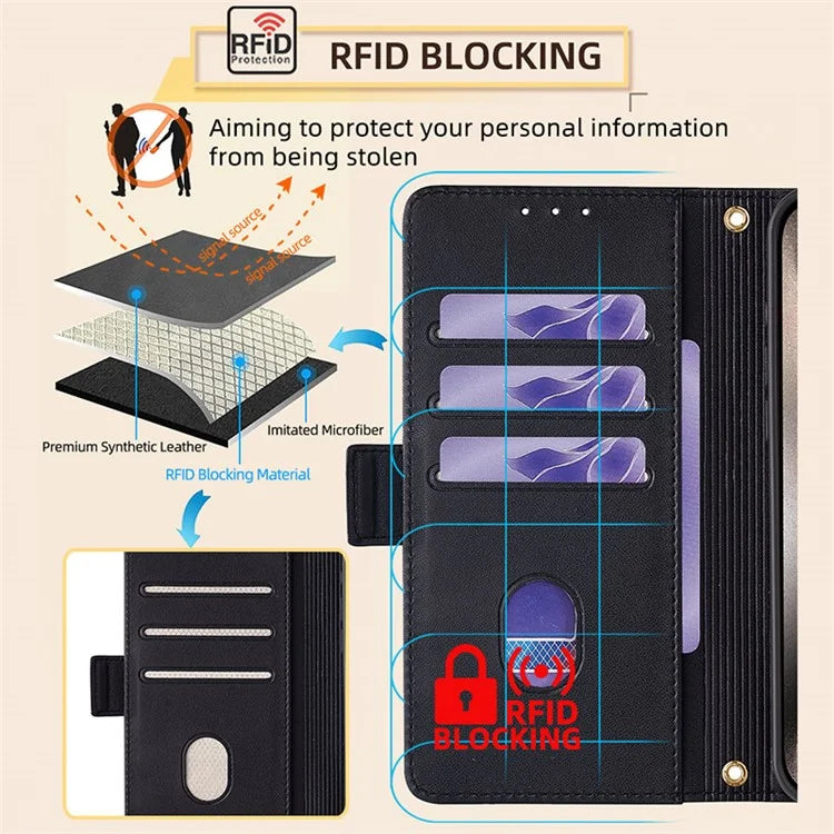 For Xiaomi Redmi Note 13R Pro 5G Wallet Case RFID Blocking Leather Flip Phone Cover