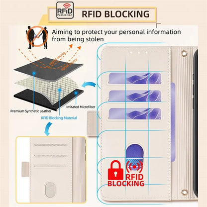 For Xiaomi Redmi Note 13R Pro 5G Wallet Case RFID Blocking Leather Flip Phone Cover