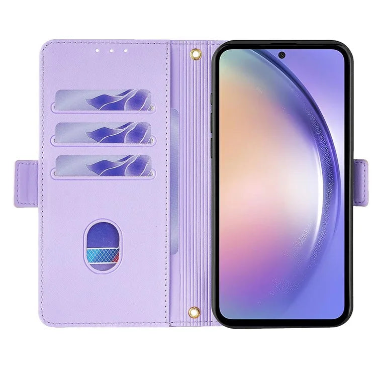 For Samsung Galaxy M15 5G Wallet Case Crossbody RFID Blocking PU Leather Phone Cover