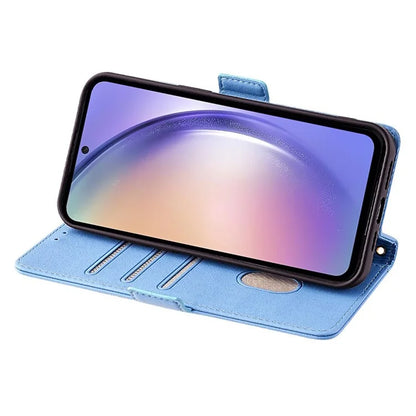 For Samsung Galaxy M15 5G Wallet Case Crossbody RFID Blocking PU Leather Phone Cover