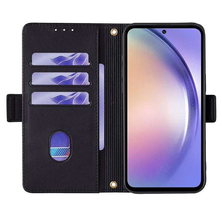 For Samsung Galaxy M15 5G Wallet Case Crossbody RFID Blocking PU Leather Phone Cover