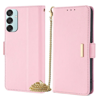 For Samsung Galaxy M15 5G Wallet Case Crossbody RFID Blocking PU Leather Phone Cover