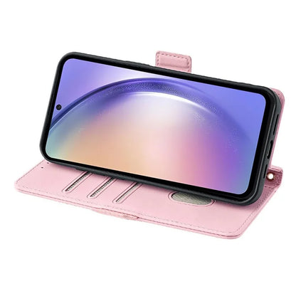 For Samsung Galaxy M15 5G Wallet Case Crossbody RFID Blocking PU Leather Phone Cover