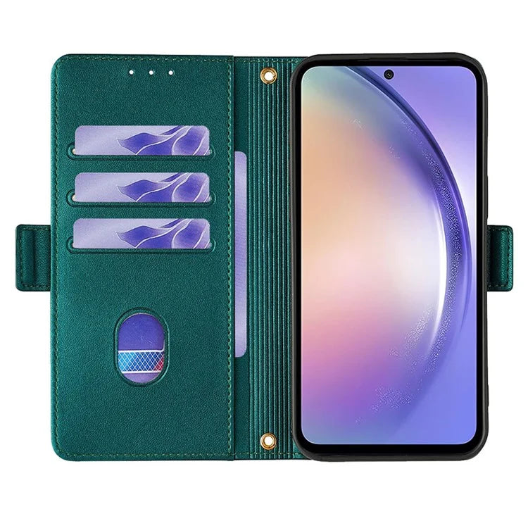 For Samsung Galaxy M15 5G Wallet Case Crossbody RFID Blocking PU Leather Phone Cover