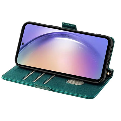 For Samsung Galaxy M15 5G Wallet Case Crossbody RFID Blocking PU Leather Phone Cover