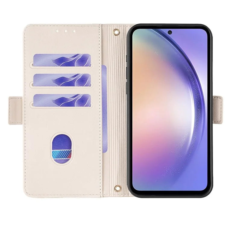 For Samsung Galaxy M15 5G Wallet Case Crossbody RFID Blocking PU Leather Phone Cover