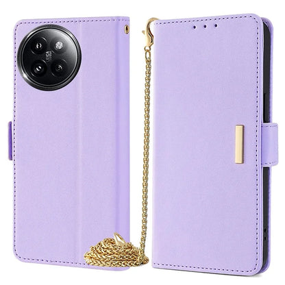 For Xiaomi Civi 4 Pro 5G / 14 Civi 5G Case with Chain Shoulder Strap RFID Blocking Phone Wallet Cover