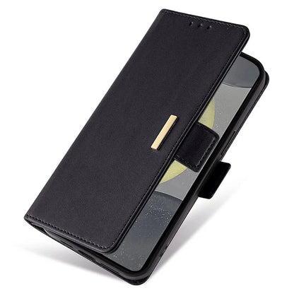 For Samsung Galaxy S24 Case RFID Blocking Leather Phone Cover with Hand Strap / Shoulder Strap