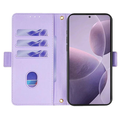 For Xiaomi 14 Pro Case with Golden Chain Shoulder Strap RFID Blocking Leather Phone Cover