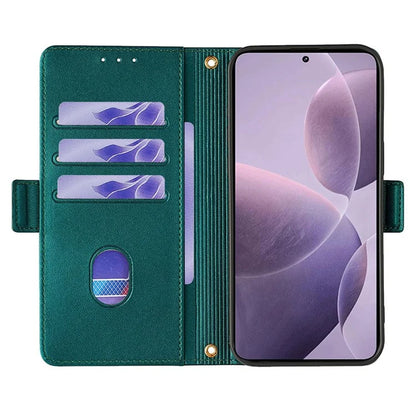 For Xiaomi 14 Pro Case with Golden Chain Shoulder Strap RFID Blocking Leather Phone Cover
