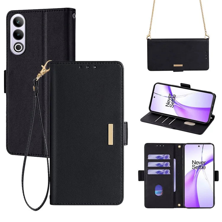 For OnePlus Ace 3V 5G Case PU Leather Folio Flip Phone Cover RFID Blocking