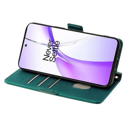 For OnePlus Ace 3V 5G Case PU Leather Folio Flip Phone Cover RFID Blocking