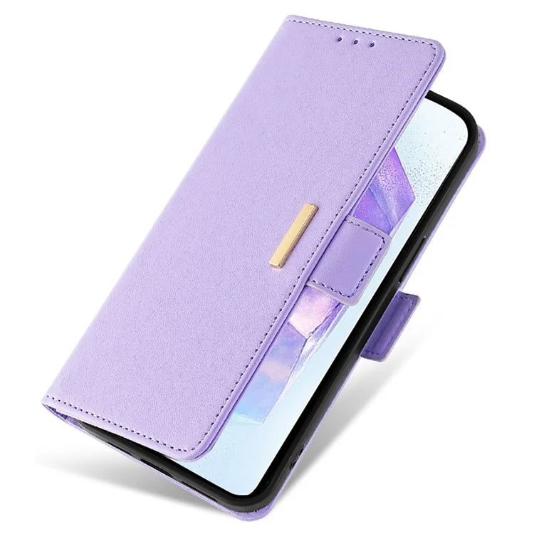 For Samsung Galaxy A55 5G Case RFID Blocking Phone Wallet Cover with 2 Straps