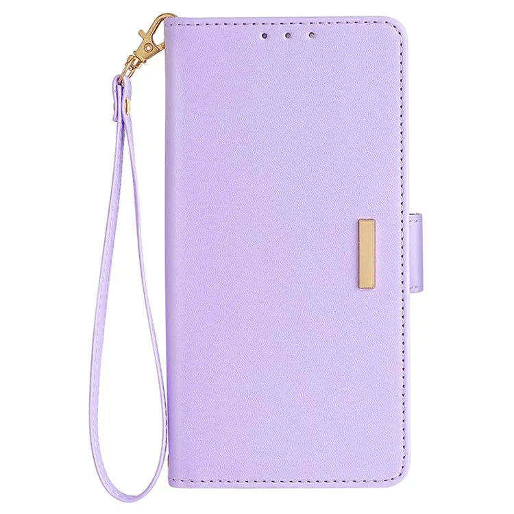 For Samsung Galaxy A55 5G Case RFID Blocking Phone Wallet Cover with 2 Straps