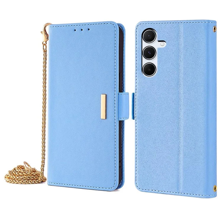 For Samsung Galaxy A55 5G Case RFID Blocking Phone Wallet Cover with 2 Straps