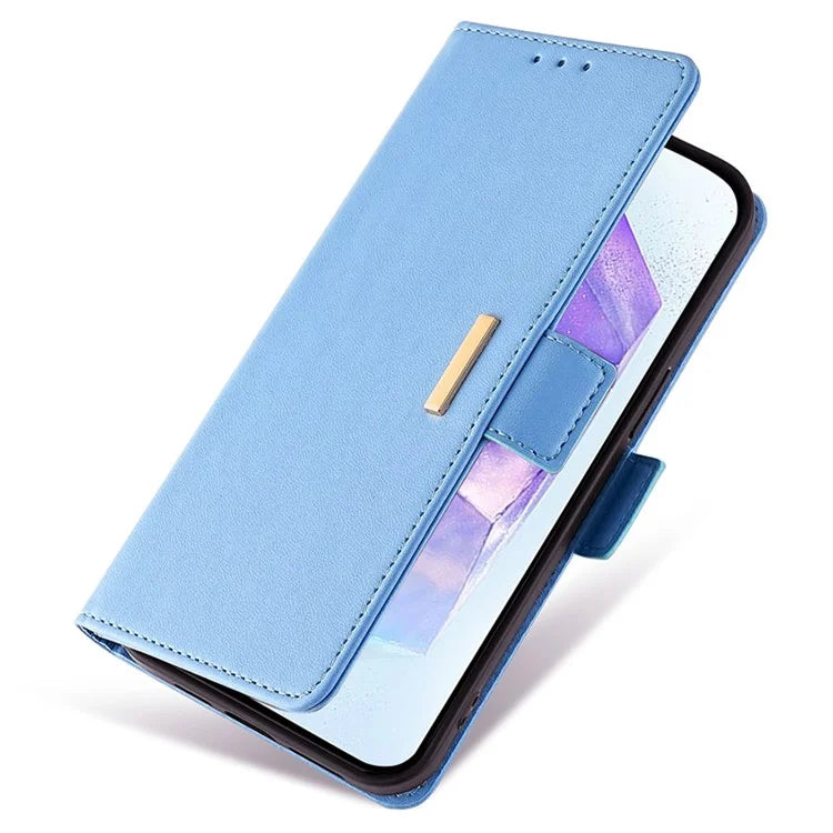 For Samsung Galaxy A55 5G Case RFID Blocking Phone Wallet Cover with 2 Straps