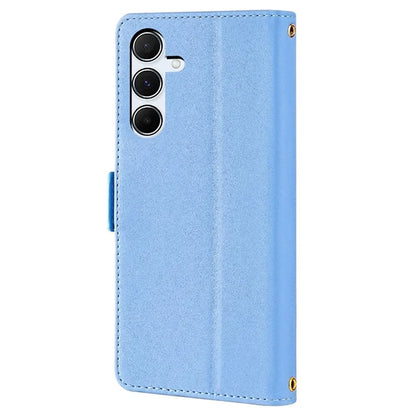 For Samsung Galaxy A55 5G Case RFID Blocking Phone Wallet Cover with 2 Straps