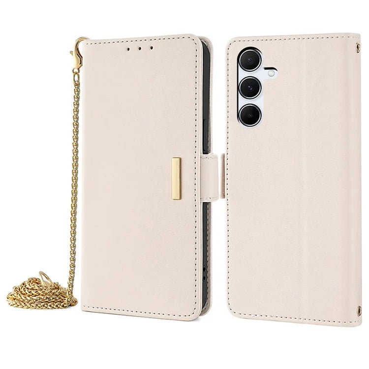 For Samsung Galaxy A55 5G Case RFID Blocking Phone Wallet Cover with 2 Straps