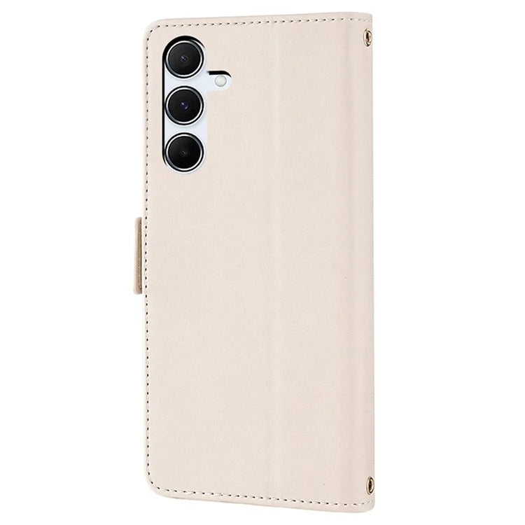 For Samsung Galaxy A55 5G Case RFID Blocking Phone Wallet Cover with 2 Straps