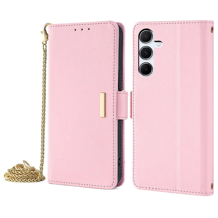 For Samsung Galaxy A55 5G Case RFID Blocking Phone Wallet Cover with 2 Straps