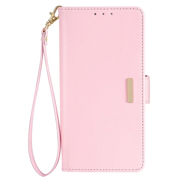 For Samsung Galaxy A55 5G Case RFID Blocking Phone Wallet Cover with 2 Straps