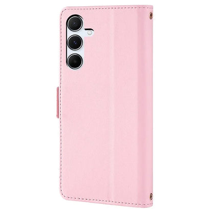 For Samsung Galaxy A55 5G Case RFID Blocking Phone Wallet Cover with 2 Straps