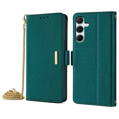 For Samsung Galaxy A55 5G Case RFID Blocking Phone Wallet Cover with 2 Straps