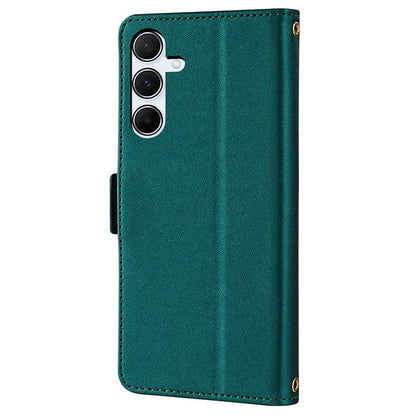For Samsung Galaxy A55 5G Case RFID Blocking Phone Wallet Cover with 2 Straps