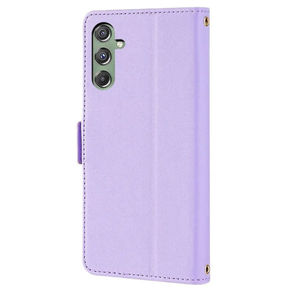 For Samsung Galaxy M34 5G / F34 5G Wallet Case RFID Blocking Leather Phone Cover with 2 Straps
