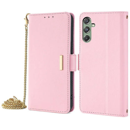 For Samsung Galaxy M34 5G / F34 5G Wallet Case RFID Blocking Leather Phone Cover with 2 Straps