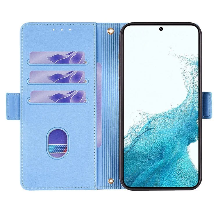For Samsung Galaxy M54 5G Phone Case RFID Blocking Wallet Cover with Wrist Strap