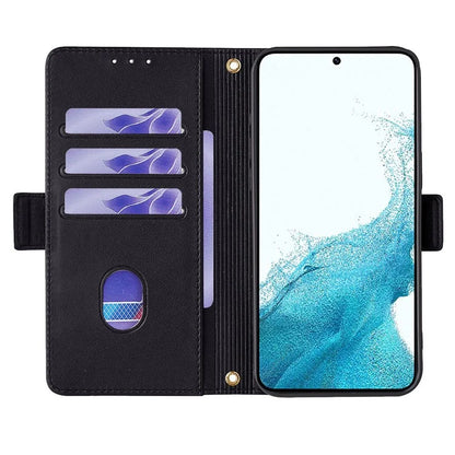 For Samsung Galaxy M54 5G Phone Case RFID Blocking Wallet Cover with Wrist Strap