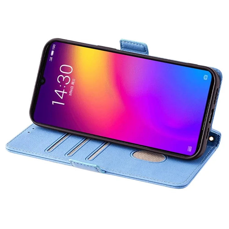 For Meizu Note 9 Case PU Leather Shockproof TPU Shell Wallet Phone Cover RFID Blocking