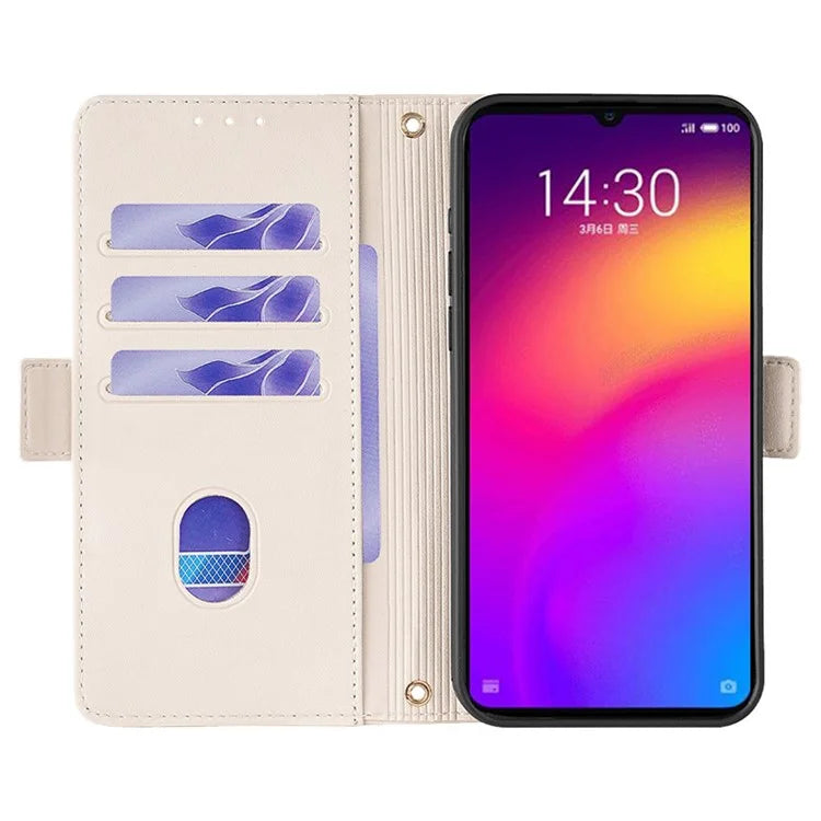 For Meizu Note 9 Case PU Leather Shockproof TPU Shell Wallet Phone Cover RFID Blocking