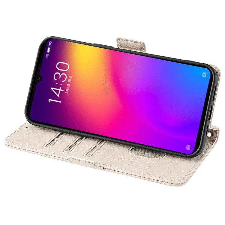 For Meizu Note 9 Case PU Leather Shockproof TPU Shell Wallet Phone Cover RFID Blocking