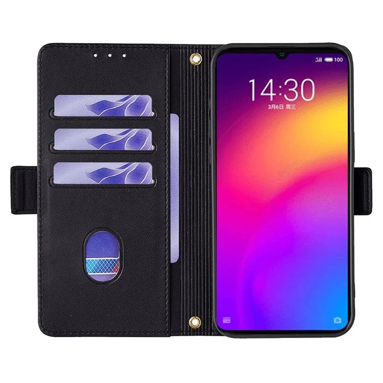 For Meizu Note 9 Case PU Leather Shockproof TPU Shell Wallet Phone Cover RFID Blocking