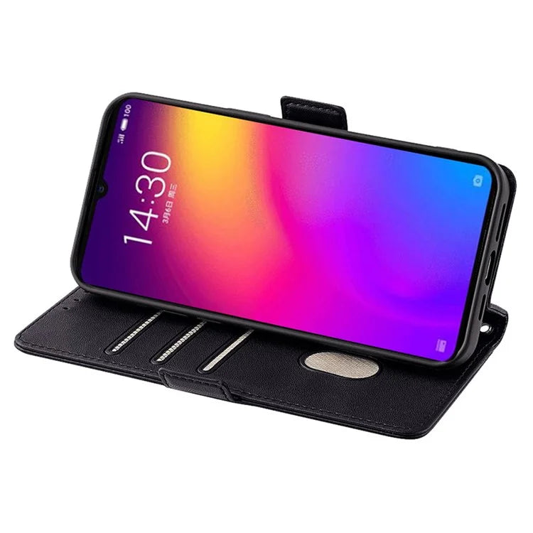 For Meizu Note 9 Case PU Leather Shockproof TPU Shell Wallet Phone Cover RFID Blocking