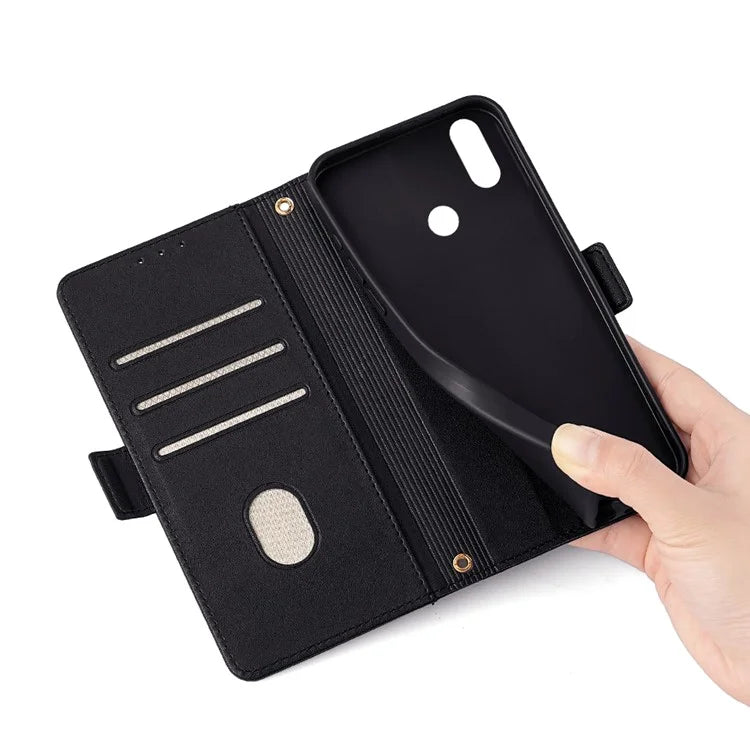 For Meizu Note 9 Case PU Leather Shockproof TPU Shell Wallet Phone Cover RFID Blocking
